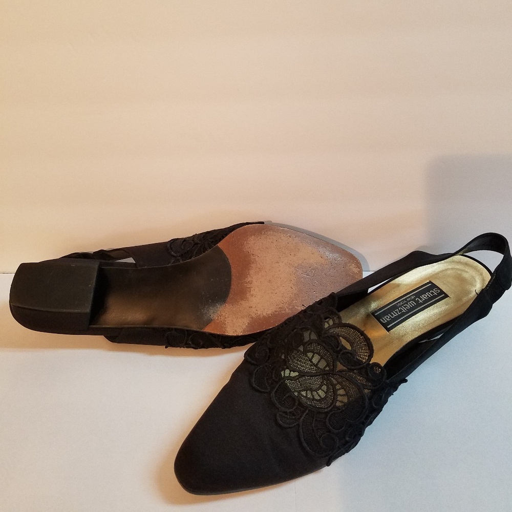 Stuart Weitzman Black Womens Shoes 11 Med